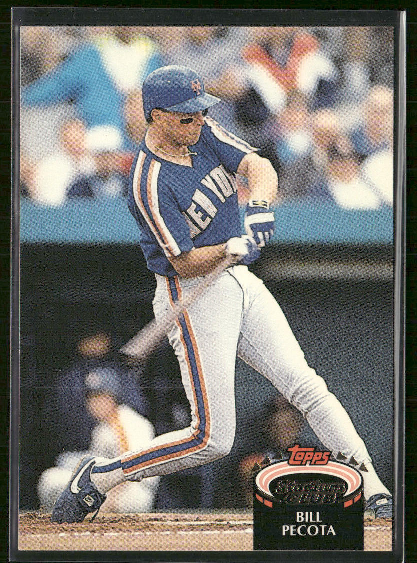 Bill Pecota 1992 Stadium Club #811b New York Mets