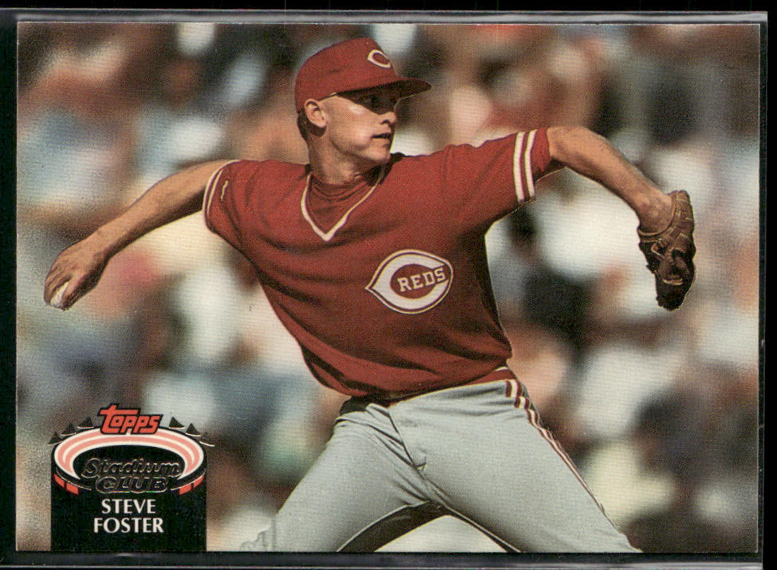 Steve Foster 1992 Stadium Club #826 Cincinnati Reds