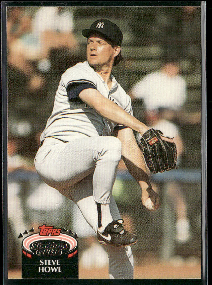 Steve Howe 1992 Stadium Club #827 New York Yankees