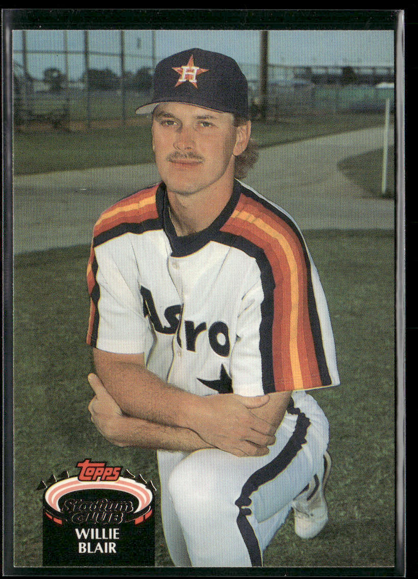 Willie Blair 1992 Stadium Club #813 Houston Astros