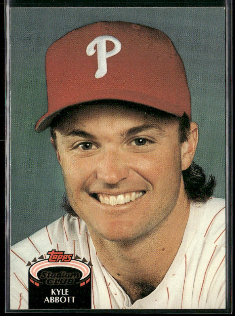 Kyle Abbott 1992 Stadium Club #818b Philadelphia Phillies