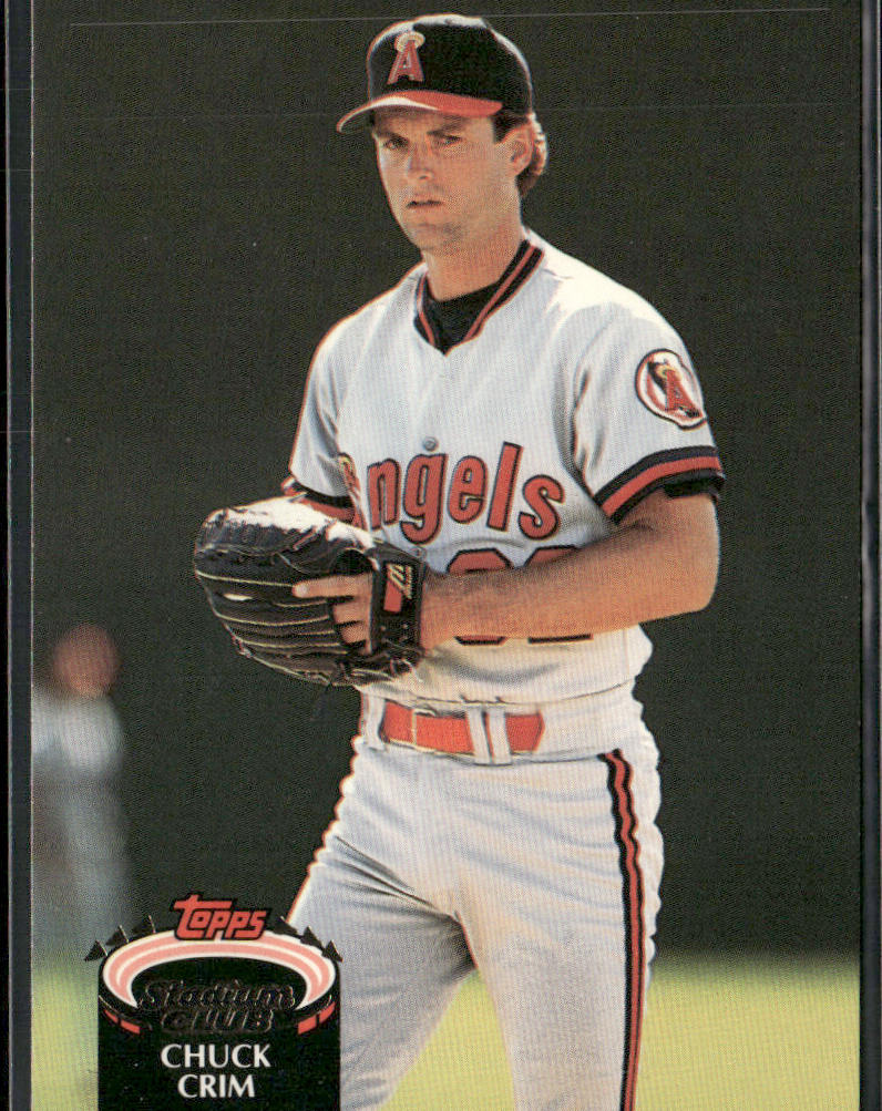 Chuck Crim 1992 Stadium Club #823 California Angels