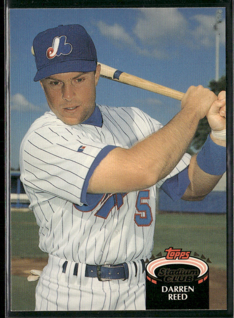 Darren Reed 1992 Stadium Club #824b Montreal Expos
