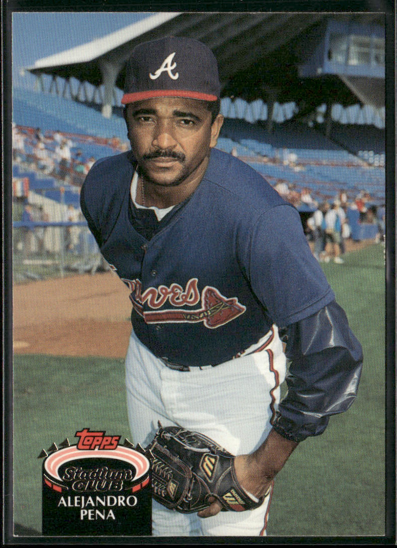 Alejandro Pena 1992 Stadium Club #833 Atlanta Braves