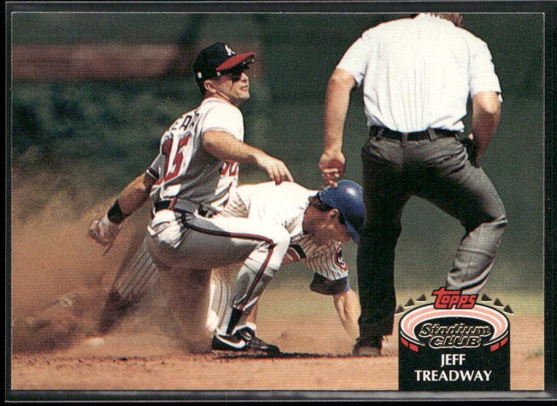 Jeff Treadway 1992 Stadium Club #82b Atlanta Braves