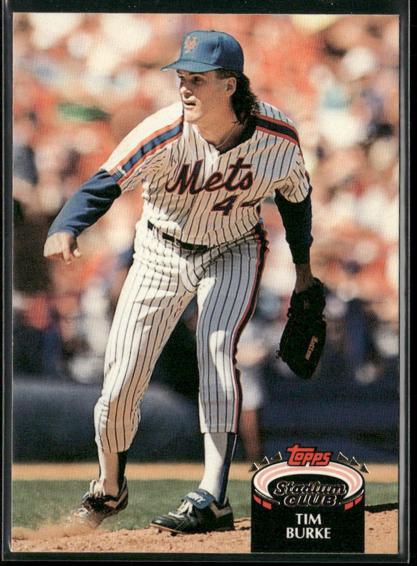 Tim Burke 1992 Stadium Club #392 New York Mets