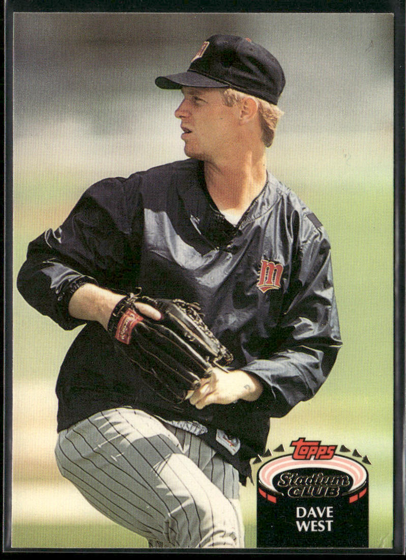 Dave West 1992 Stadium Club #398 Minnesota Twins