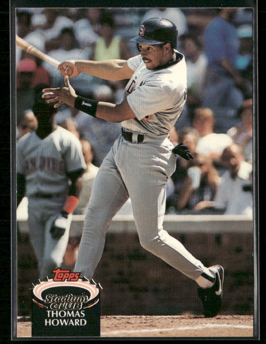 Thomas Howard 1992 Stadium Club #401b San Diego Padres