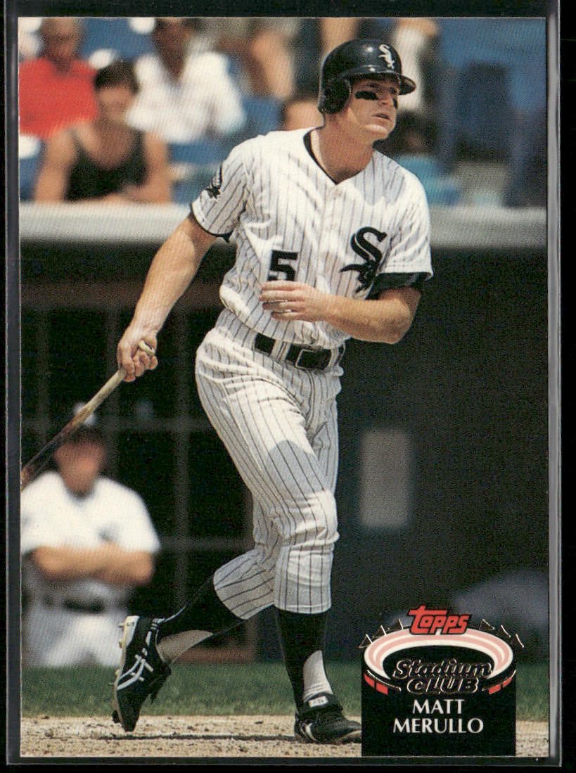 Matt Merullo 1992 Stadium Club #404 Chicago White Sox