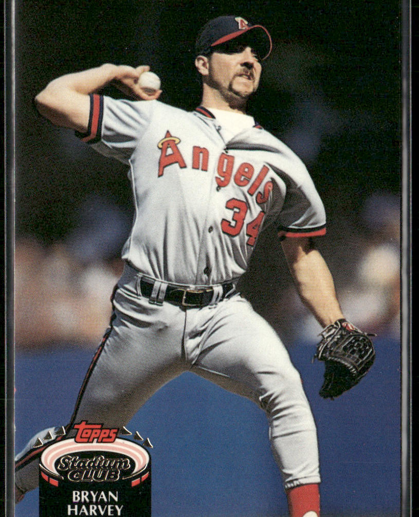 Bryan Harvey 1992 Stadium Club #410b California Angels