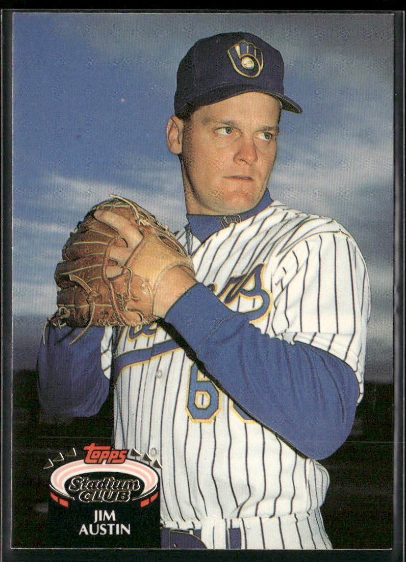 Jim Austin 1992 Stadium Club #411 RC Milwaukee Brewers