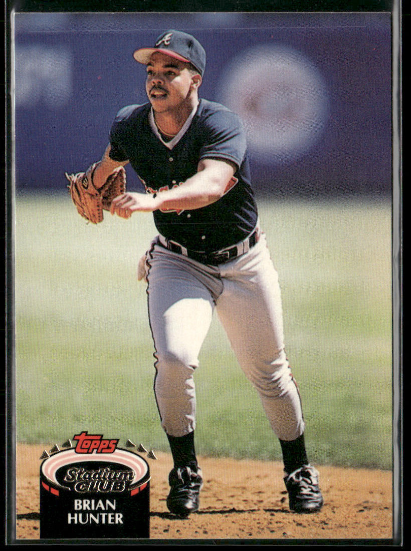 Brian Hunter 1992 Stadium Club #432b Atlanta Braves