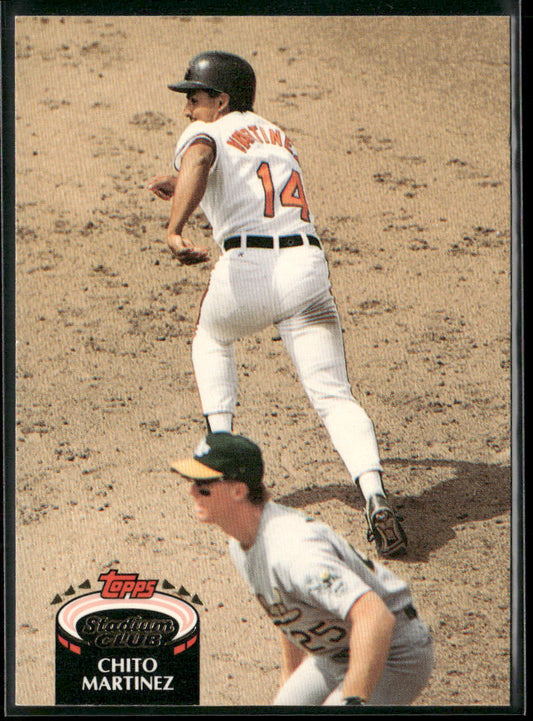 Chito Martinez 1992 Stadium Club #438 RC Baltimore Orioles