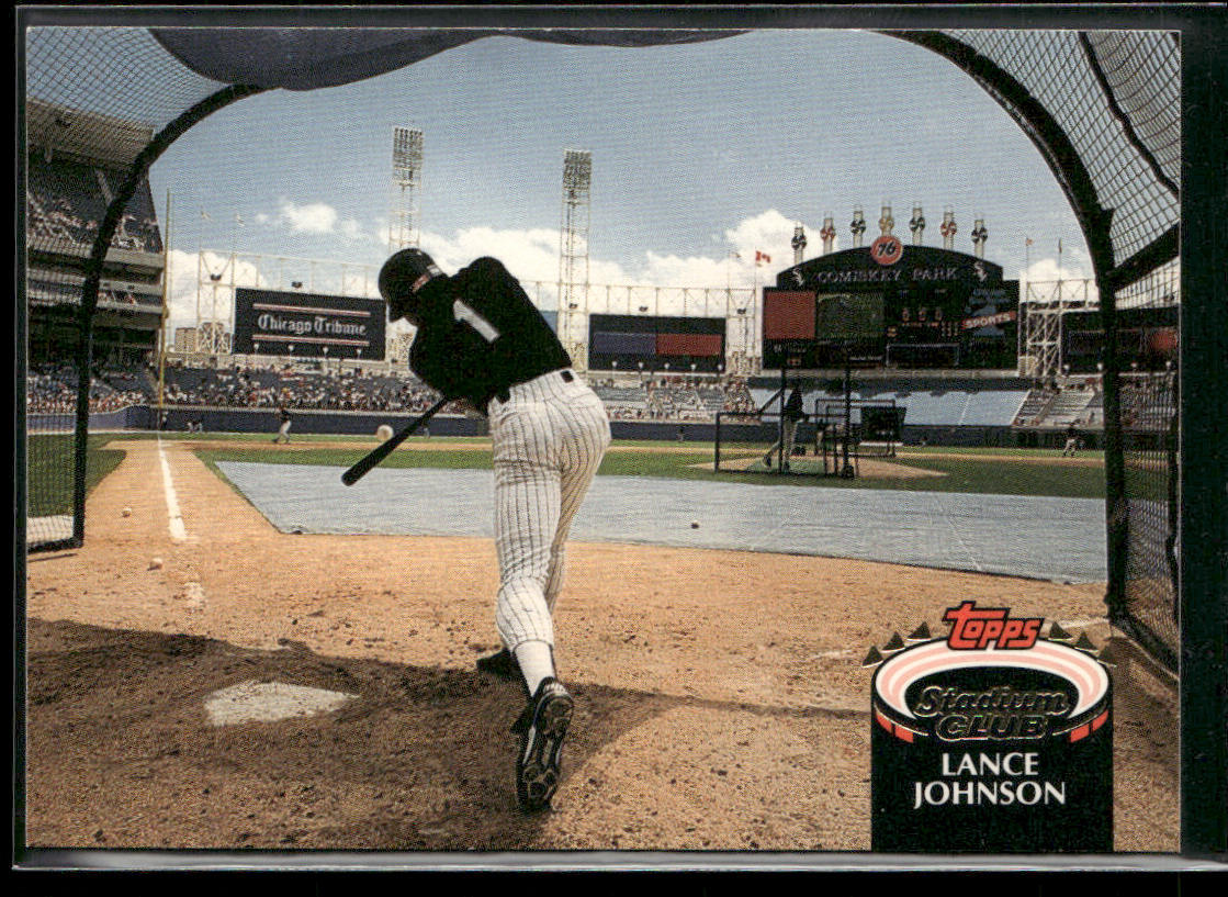 Lance Johnson 1992 Stadium Club #444 Chicago White Sox