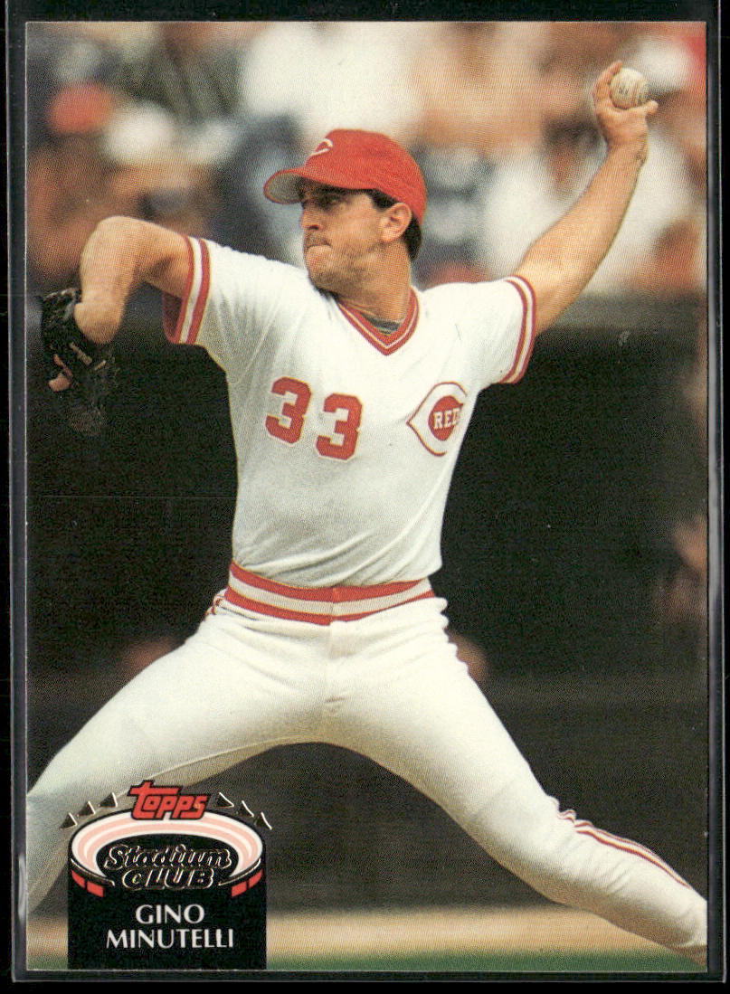 Gino Minutelli 1992 Stadium Club #452 Cincinnati Reds
