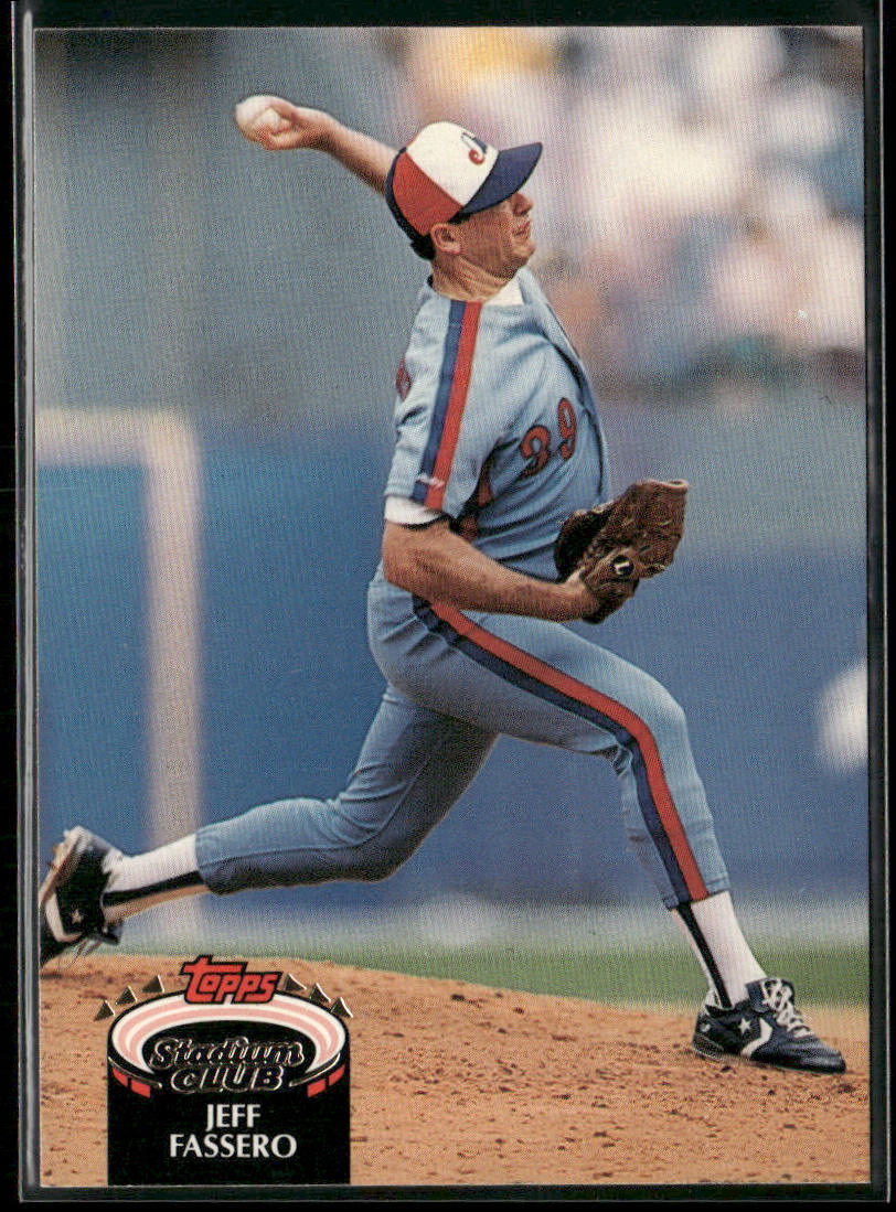 Jeff Fassero 1992 Stadium Club #469 Montreal Expos