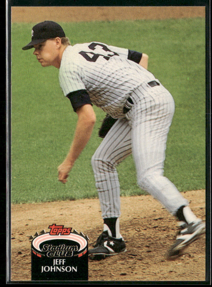 Jeff Johnson 1992 Stadium Club #471b New York Yankees