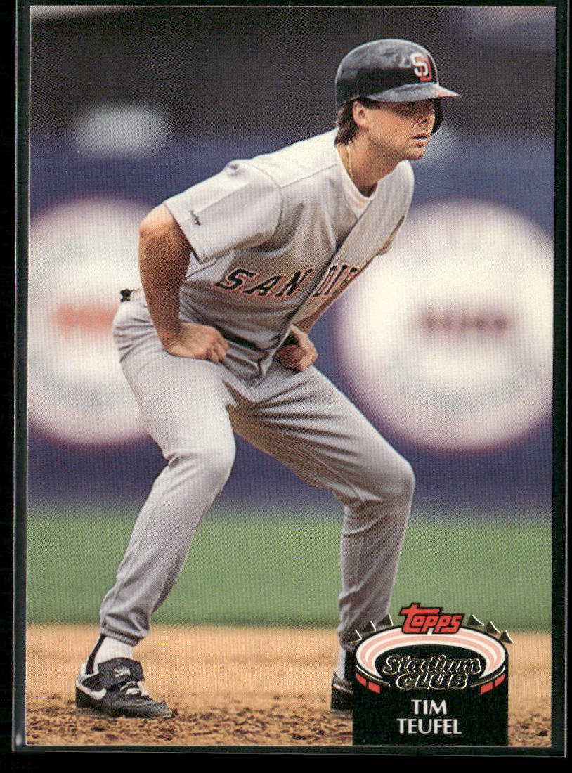 Tim Teufel 1992 Stadium Club #485b San Diego Padres