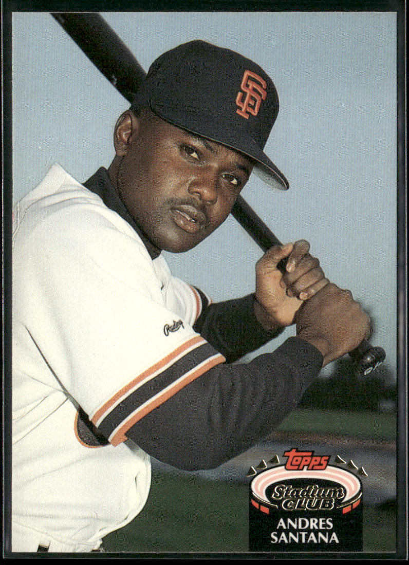 Andres Santana 1992 Stadium Club #491 San Francisco Giants