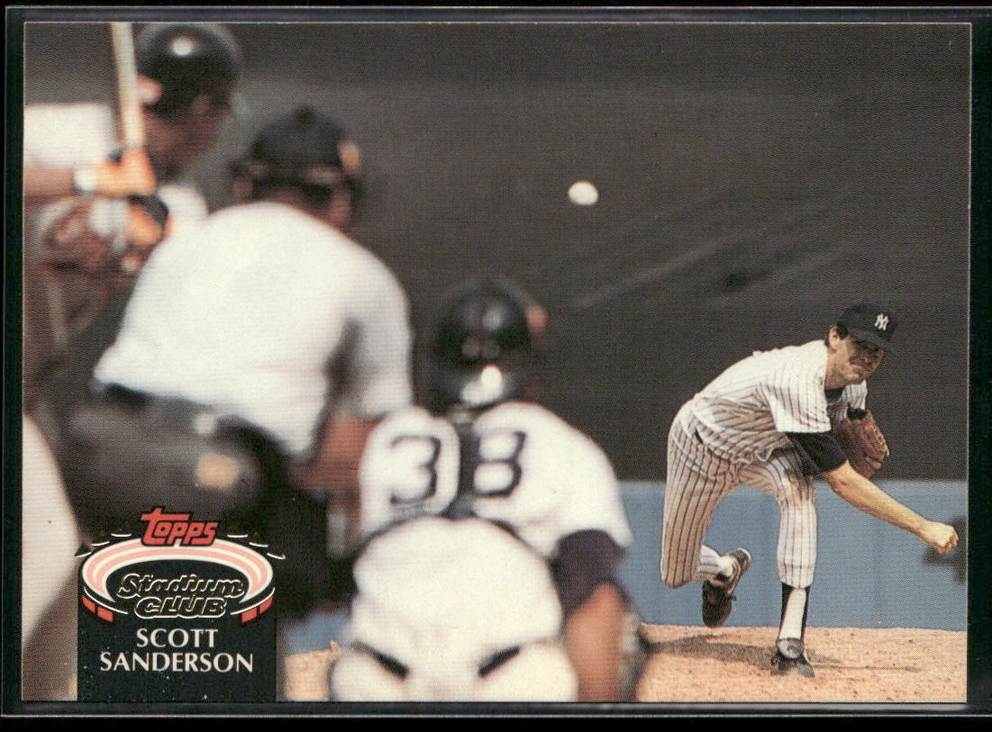 Scott Sanderson 1992 Stadium Club #496b New York Yankees