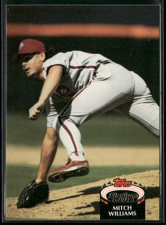 Mitch Williams 1992 Stadium Club #499b Philadelphia Phillies