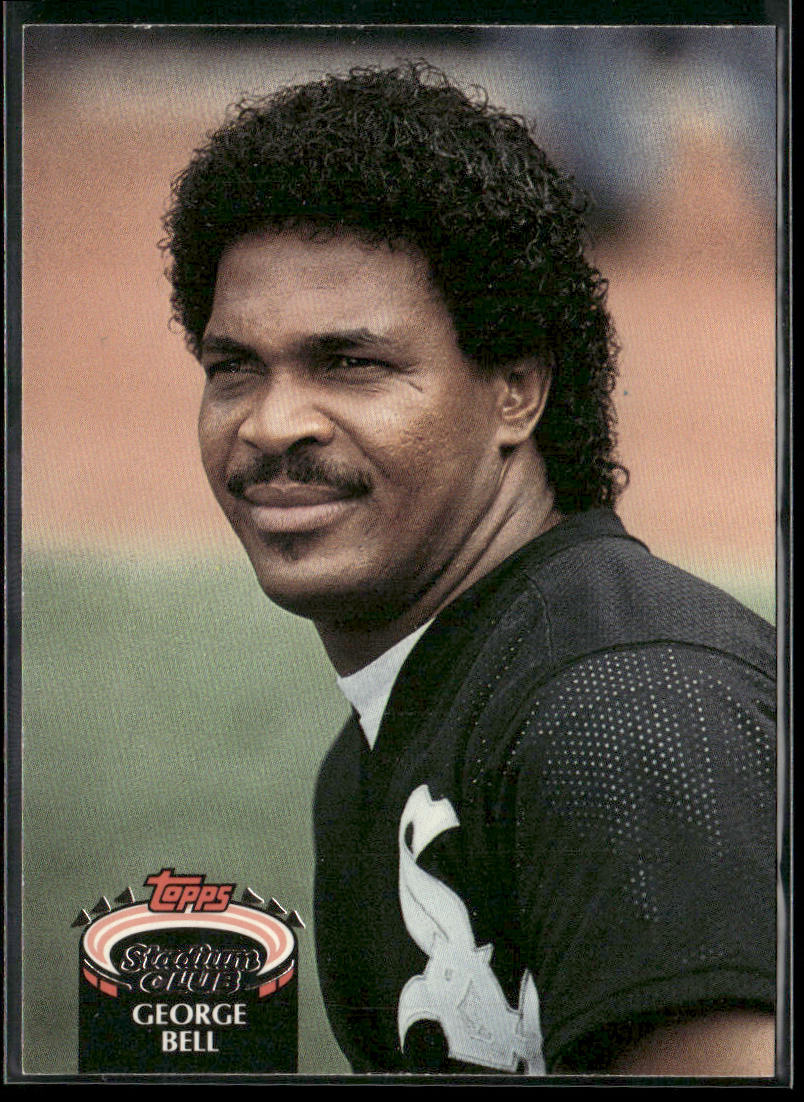 George Bell 1992 Stadium Club #840 Chicago White Sox