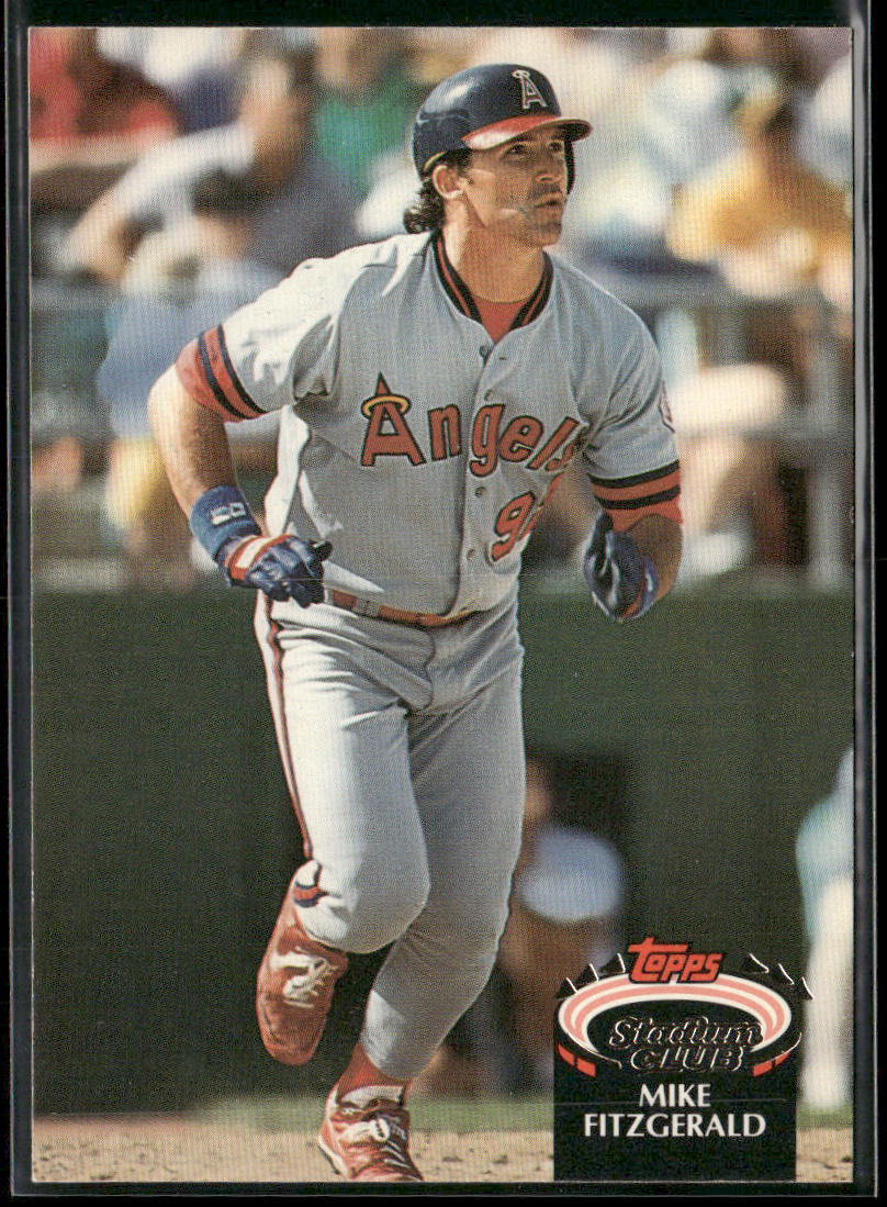 Mike Fitzgerald 1992 Stadium Club #844 California Angels