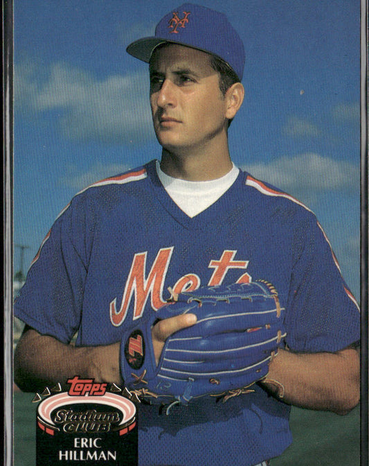Eric Hillman 1992 Stadium Club #847b RC New York Mets