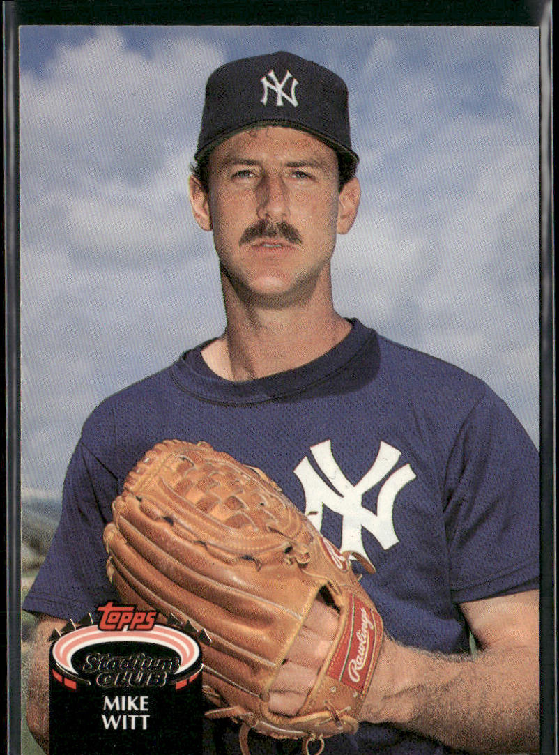 Mike Witt 1992 Stadium Club #848b New York Yankees