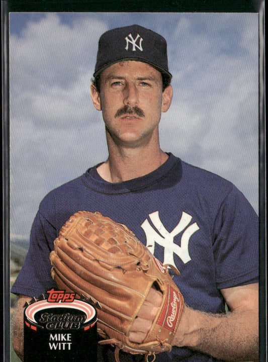 Mike Witt 1992 Stadium Club #848b New York Yankees