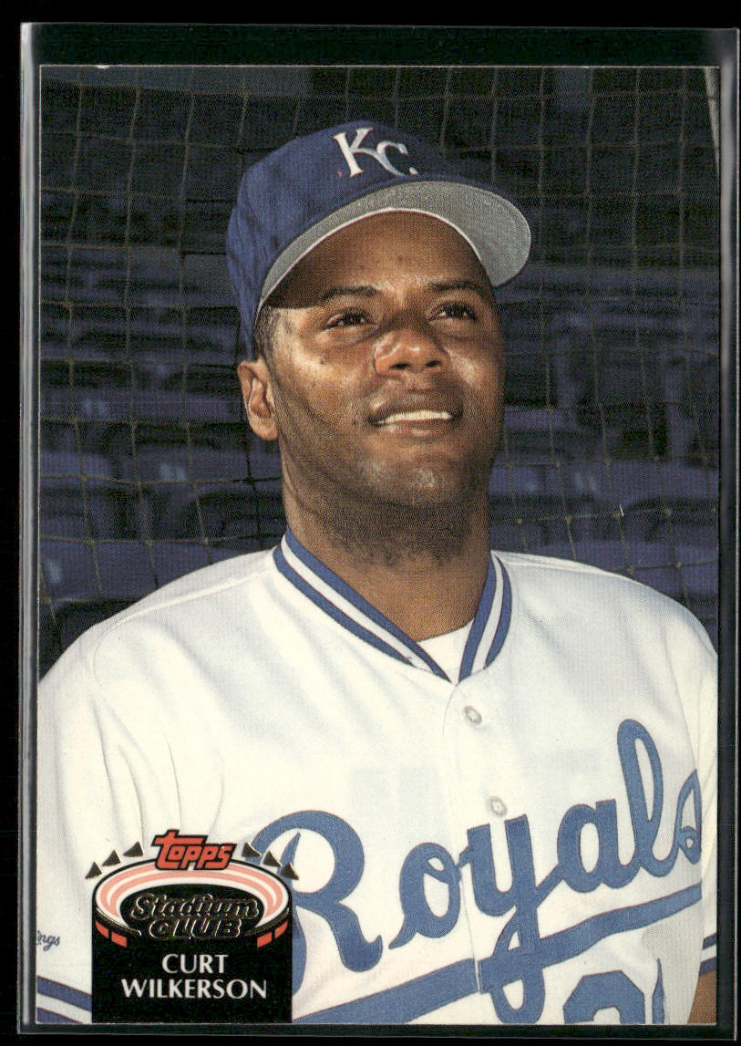 Curt Wilkerson 1992 Stadium Club #849 Kansas City Royals