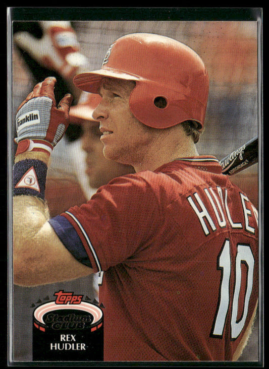 Rex Hudler 1992 Stadium Club #851 St. Louis Cardinals