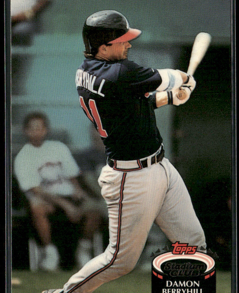 Damon Berryhill 1992 Stadium Club #856 Atlanta Braves