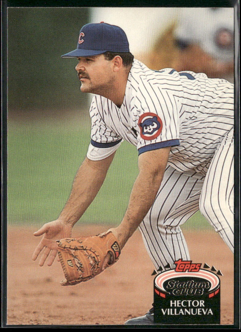 Hector Villanueva 1992 Stadium Club #858b Chicago Cubs