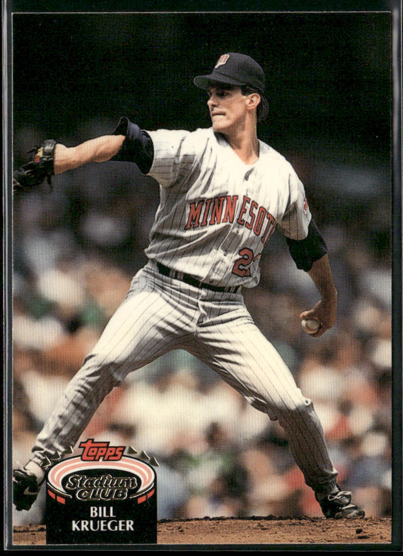 Bill Krueger 1992 Stadium Club #861 Minnesota Twins