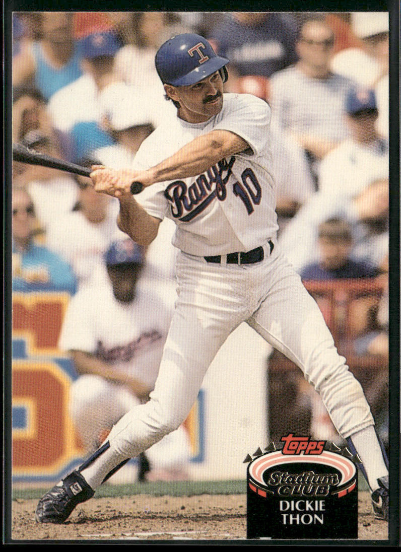 Dickie Thon 1992 Stadium Club #868 Texas Rangers