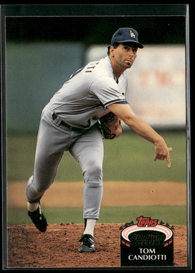 Tom Candiotti 1992 Stadium Club #875 Los Angeles Dodgers