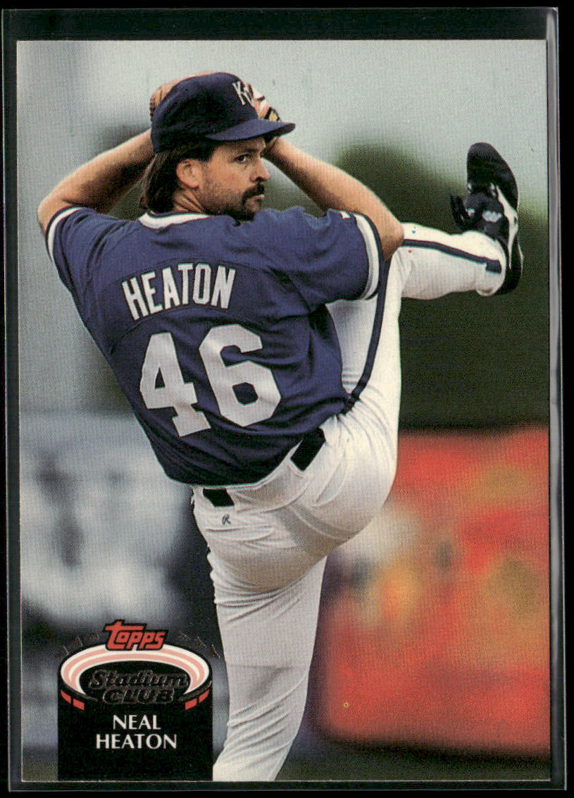 Neal Heaton 1992 Stadium Club #877b Kansas City Royals