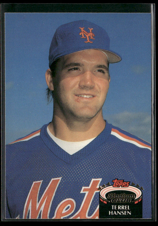 Terrel Hansen 1992 Stadium Club #878 RC New York Mets