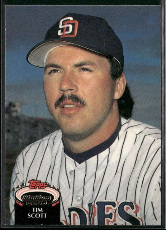 Tim Scott 1992 Stadium Club #881b RC San Diego Padres