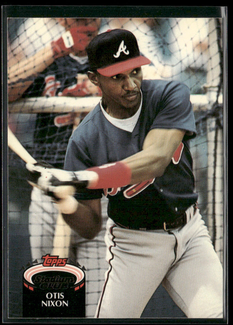 Otis Nixon 1992 Stadium Club #882 Atlanta Braves