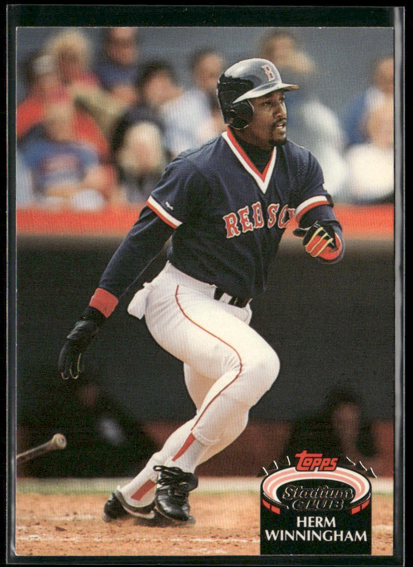 Herm Winningham 1992 Stadium Club #883b Boston Red Sox