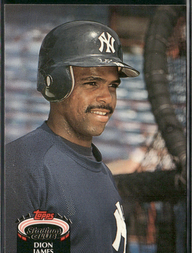Dion James 1992 Stadium Club #884 New York Yankees