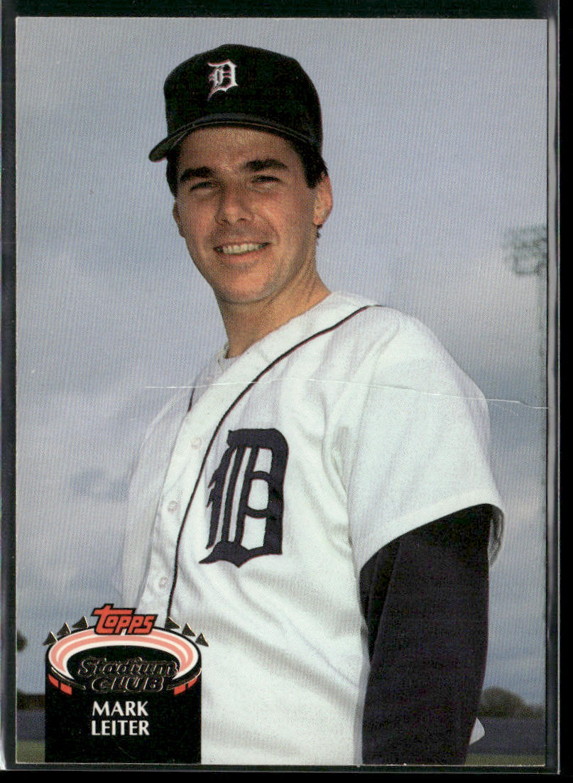 Mark Leiter 1992 Stadium Club #889 Detroit Tigers