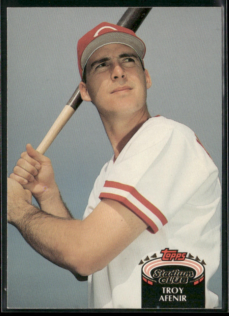 Troy Afenir 1992 Stadium Club #613b Cincinnati Reds