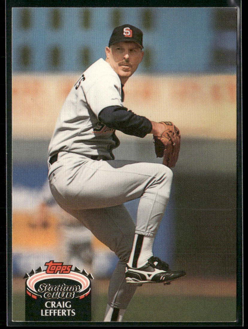 Craig Lefferts 1992 Stadium Club #618b San Diego Padres