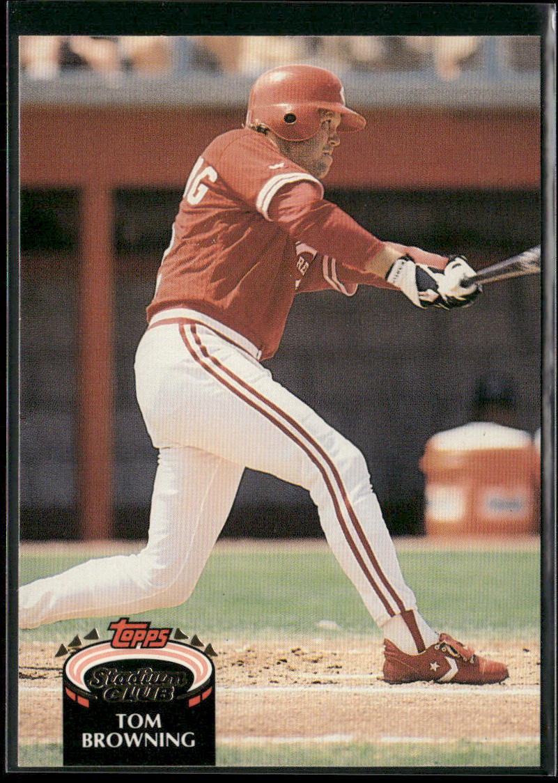 Tom Browning 1992 Stadium Club #624 Cincinnati Reds
