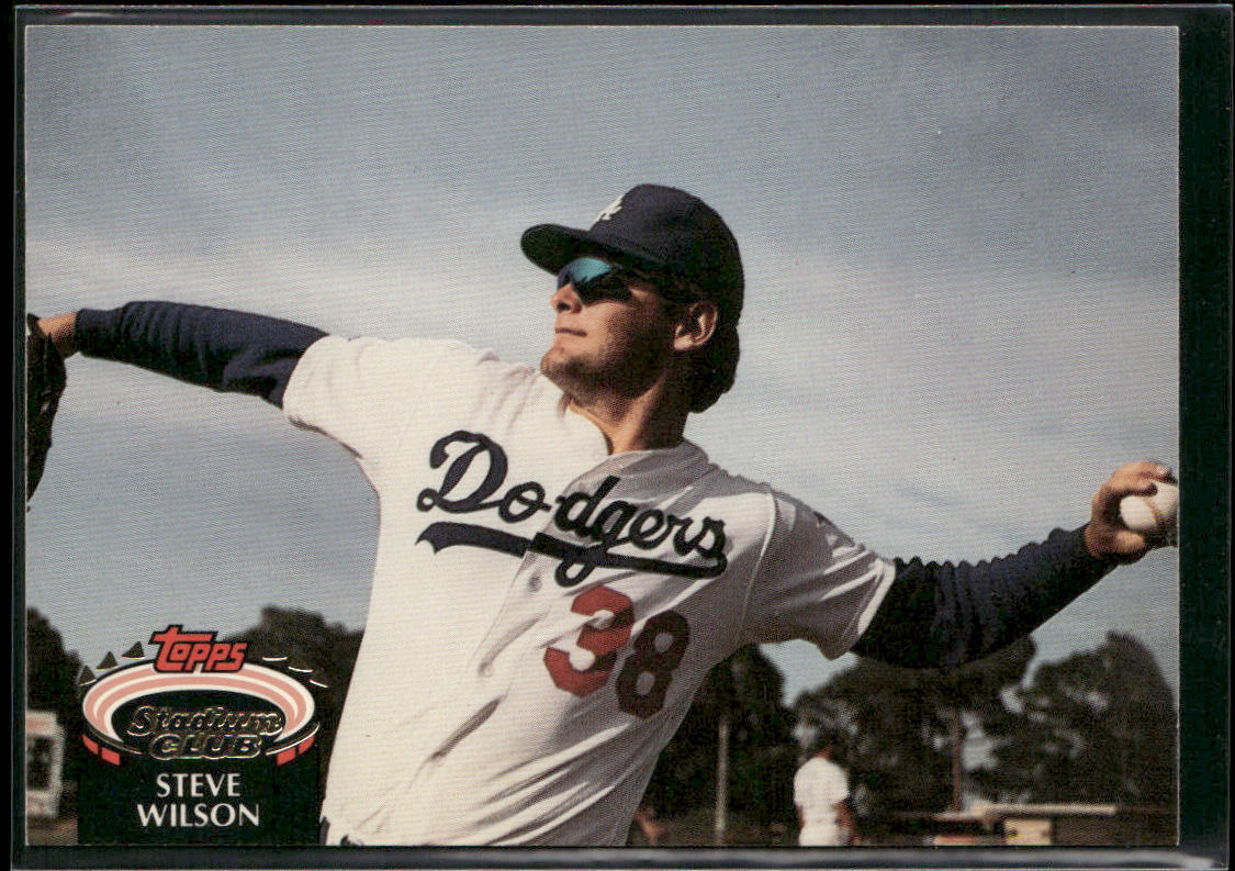 Steve Wilson 1992 Stadium Club #626b Los Angeles Dodgers