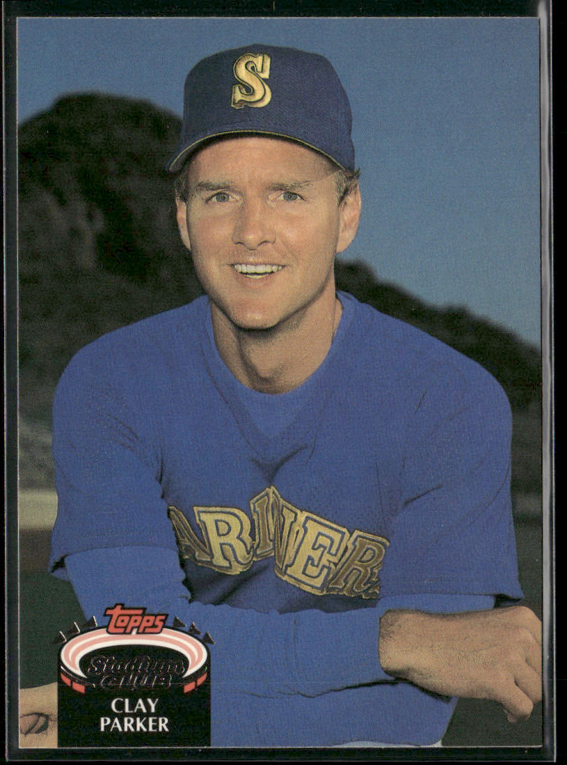Clay Parker 1992 Stadium Club #631b Seattle Mariners