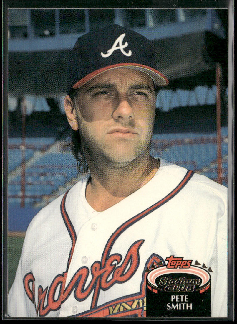 Pete Smith 1992 Stadium Club #632 Atlanta Braves